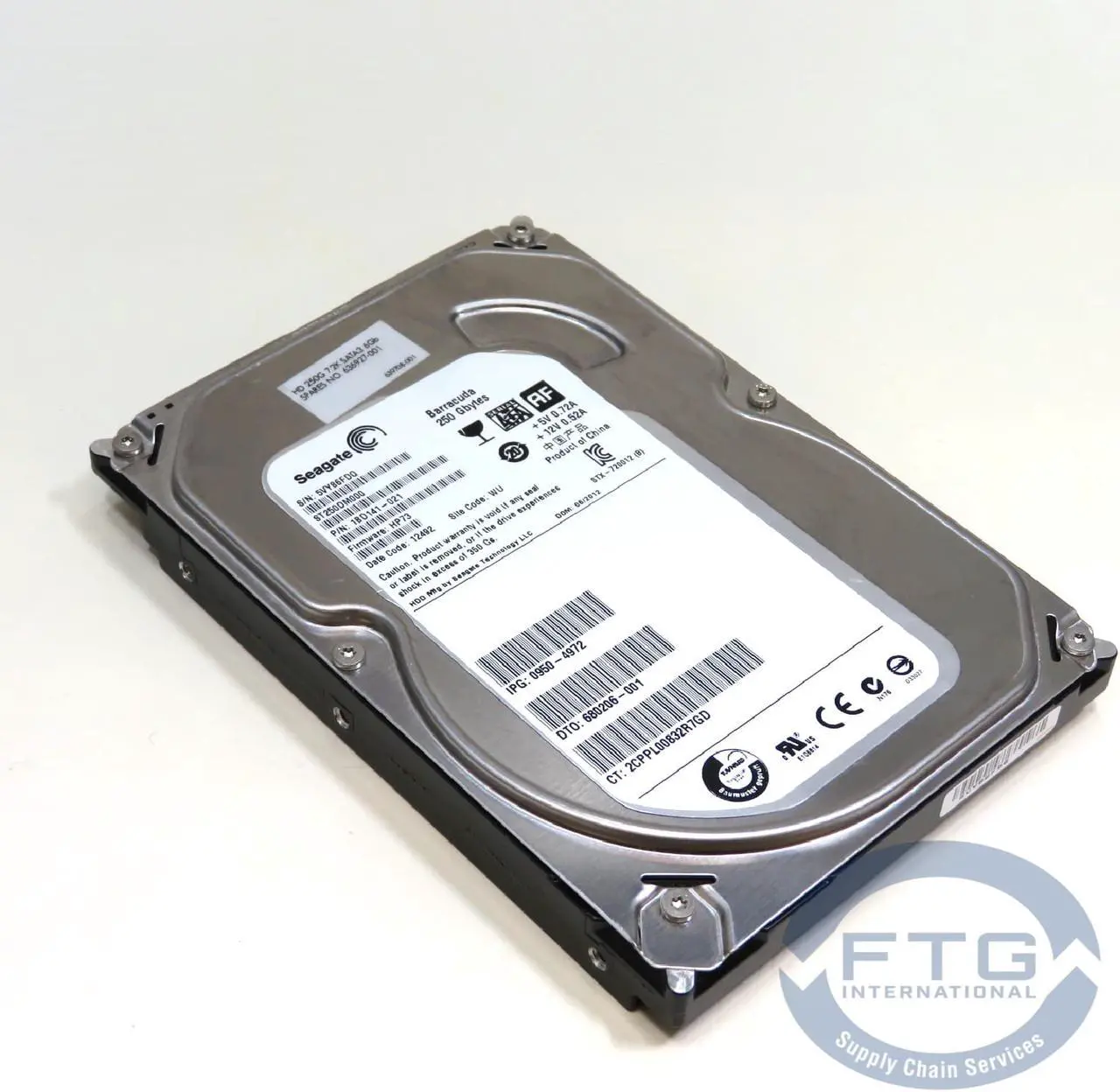 Alt view image 5 of 5 - 680206-001 / ST250DM000 SEAGATE 250GB SATA 6Gb/s hard drive - 7200 RPM - With Na