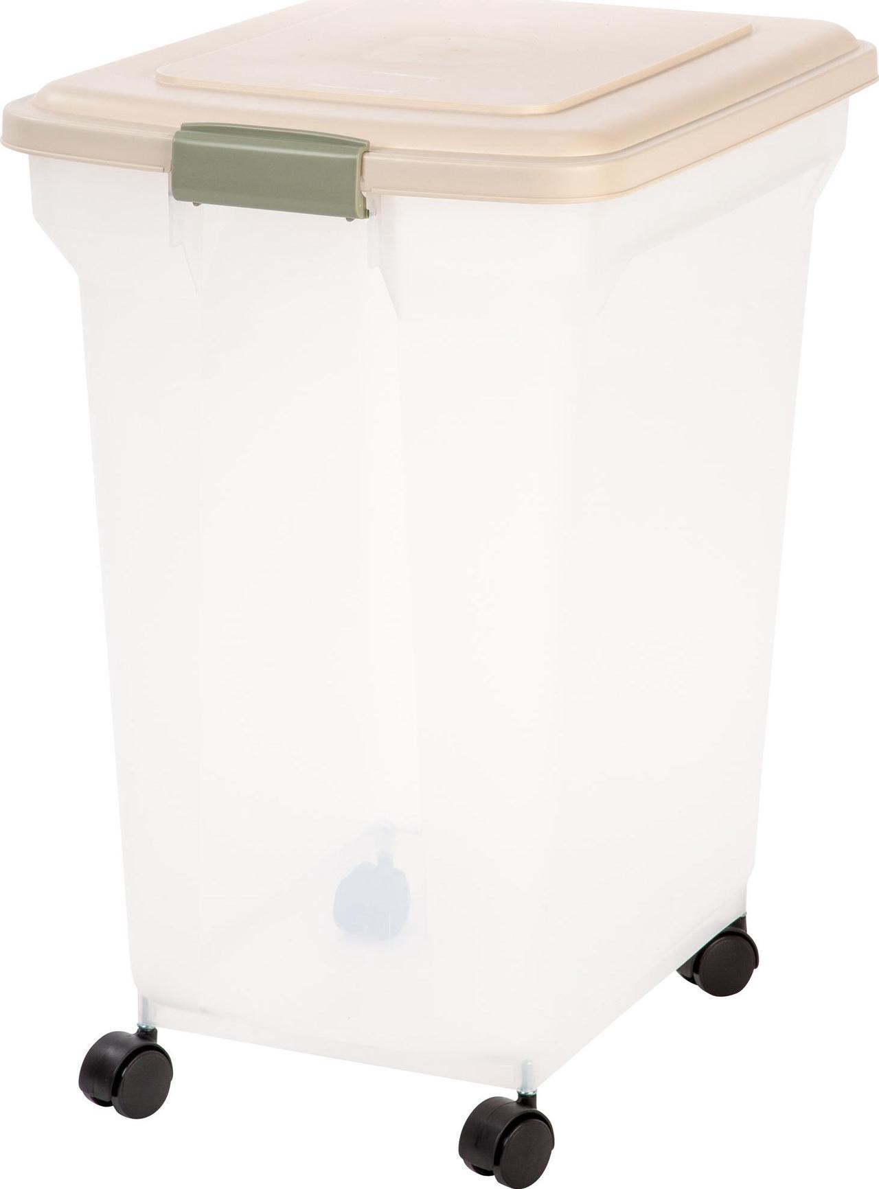 Main image of IRIS Premium Airtight Pet Food Storage Container, 67-Quart, Almond