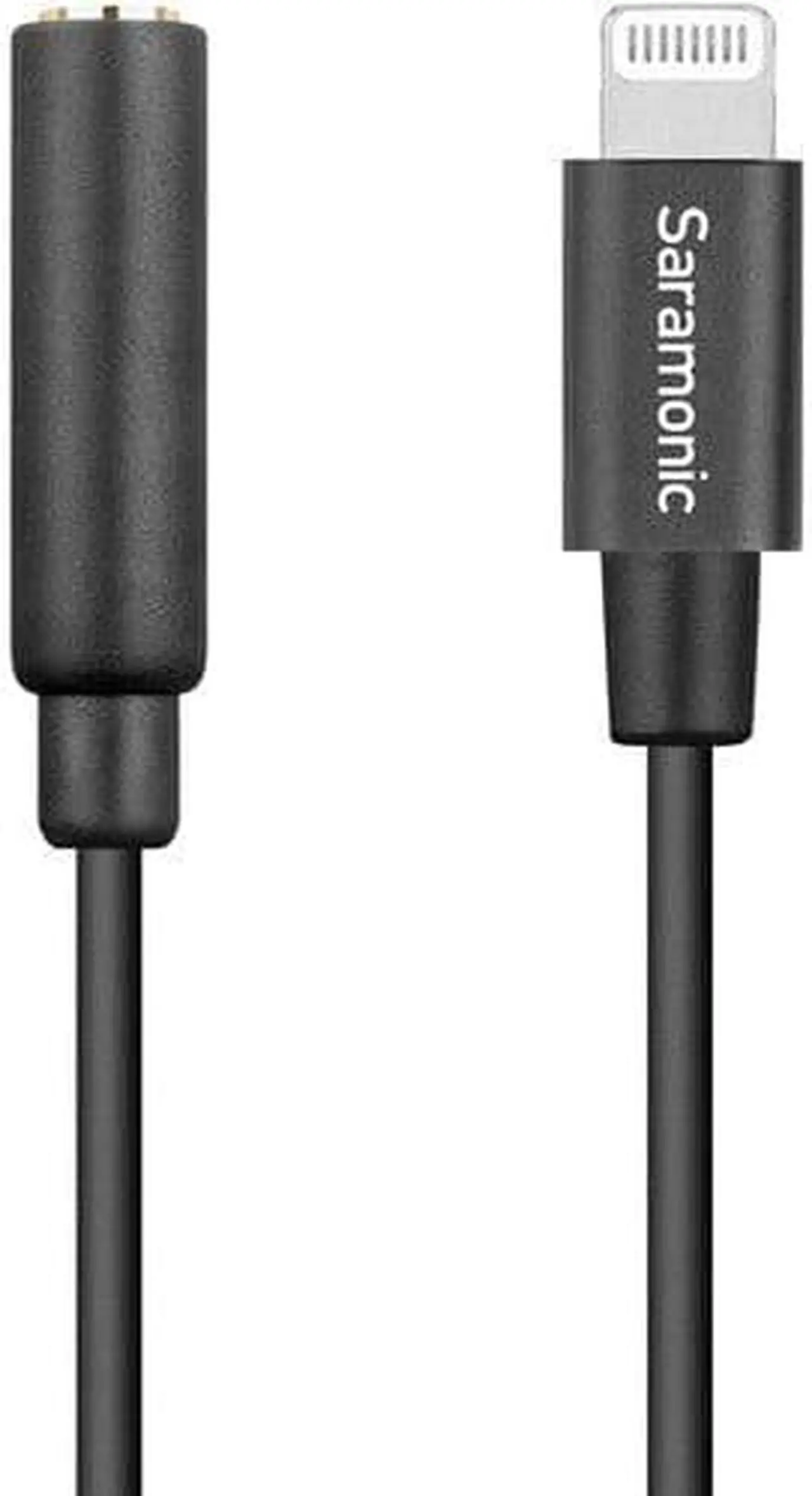 Alt view image 13 of 20 - Saramonic Apple Lightning to Female 3.5mm TRRS Audio Adapter Cable 3" SR-C2002