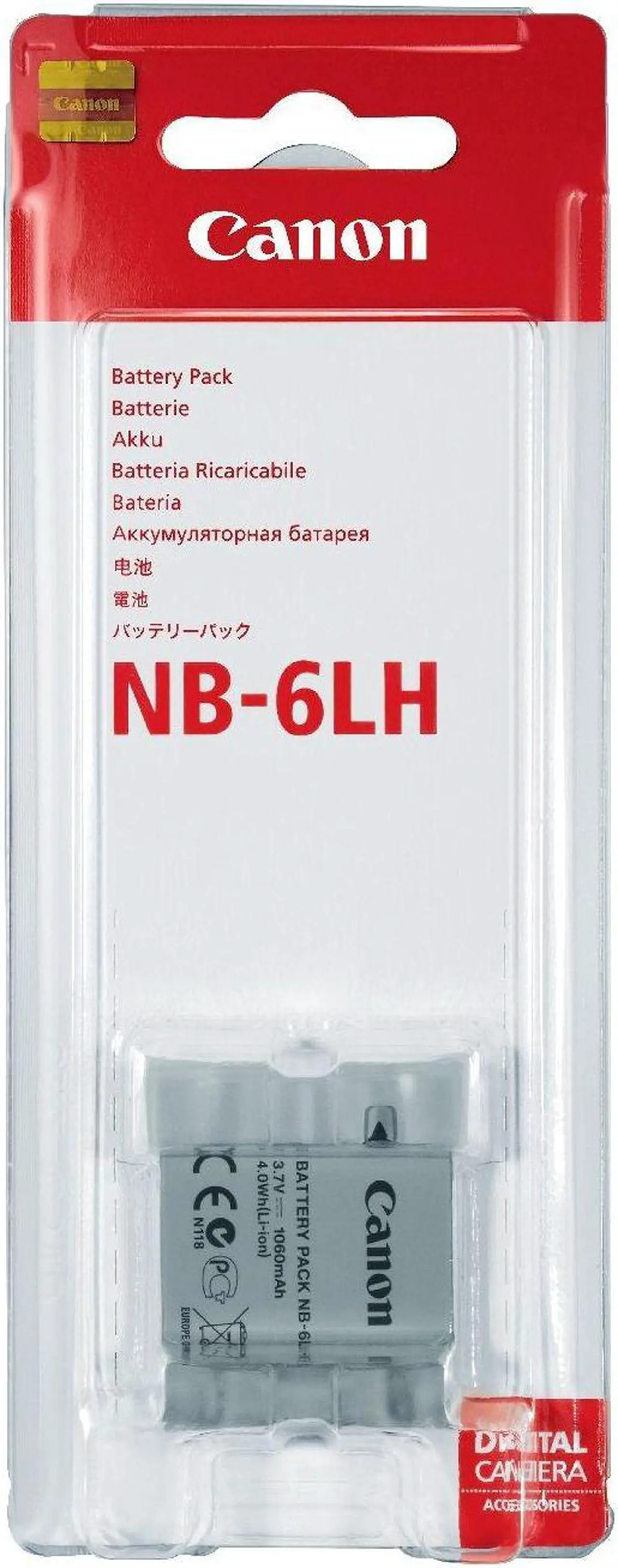 Alt view image 18 of 19 - Canon NB-6LH Lithium-Ion Battery Pack (3.7V, 1,060mAh)