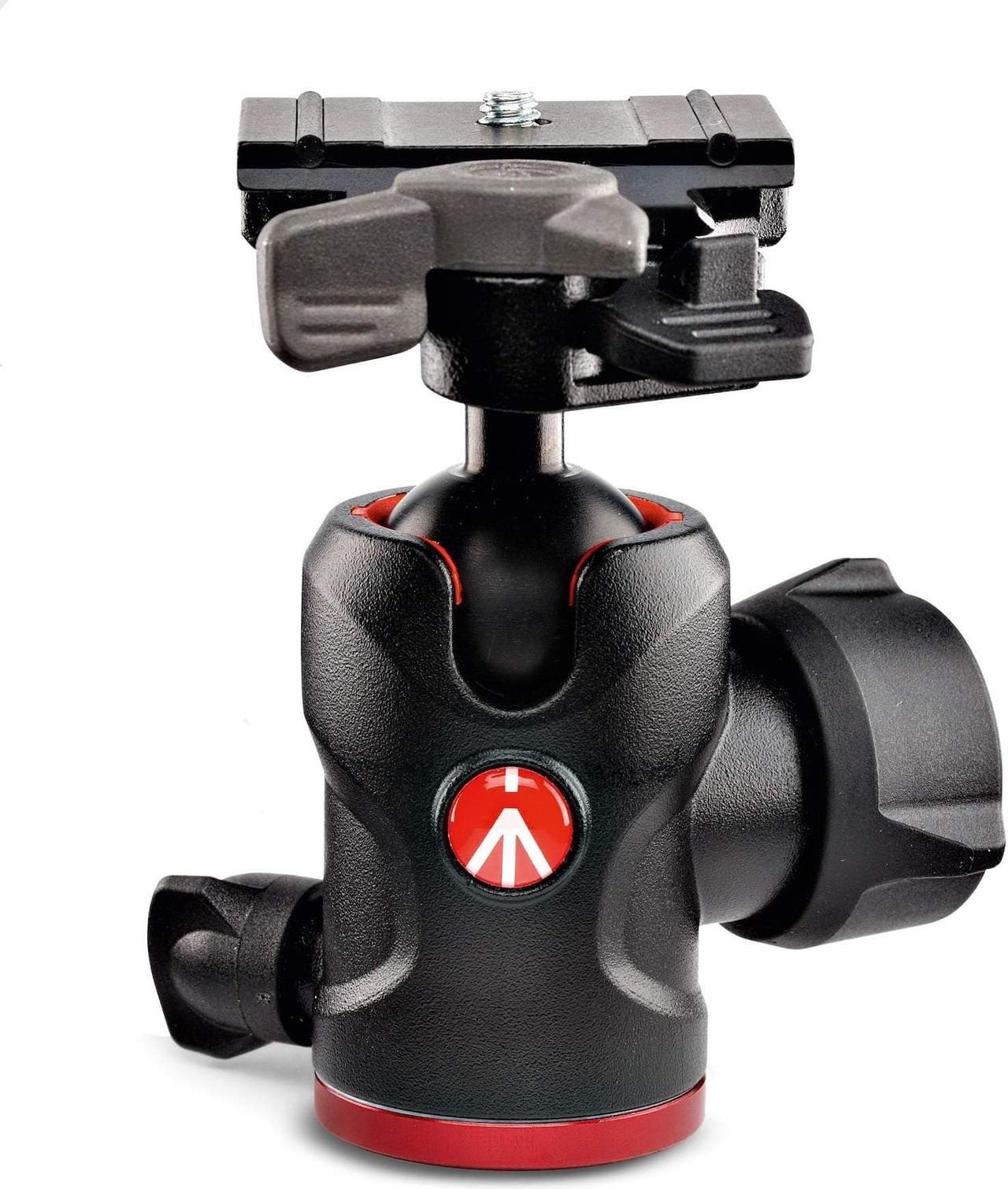 Alt view image 10 of 16 - Manfrotto 494 Aluminum Center Ball Head with 200PL-PRO Quick Release Plate, 3.9" Height, 17.6 lbs Capacity