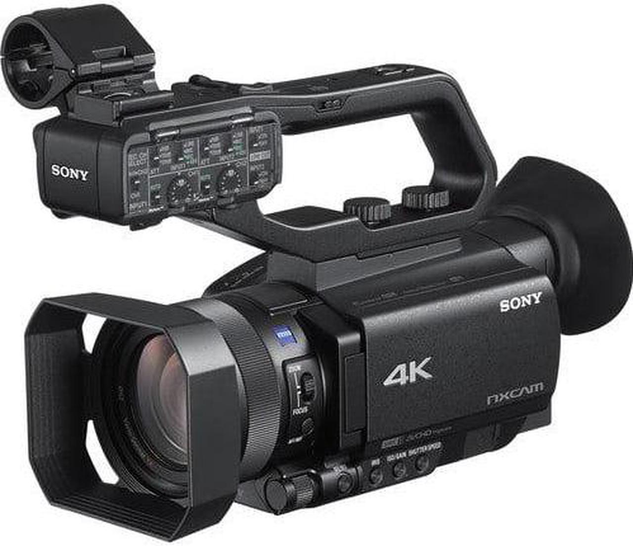 Main image of Panasonic VX3 Camcorder with 4K Image Quality, F1.8 Lens, and Ergonomic Design (Black) Bundle with DSLR Camera Bag (Amber) and 128GB SDXC Canvas Go Plus 170MBPS Read Memory Card (3 Items)