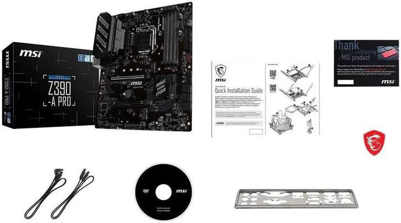 Alt view image 9 of 19 - [OB-NA] MSI Z390-A PRO LGA 1151 (300 Series) Intel Z390 SATA 6Gb/s ATX Intel Mobo
