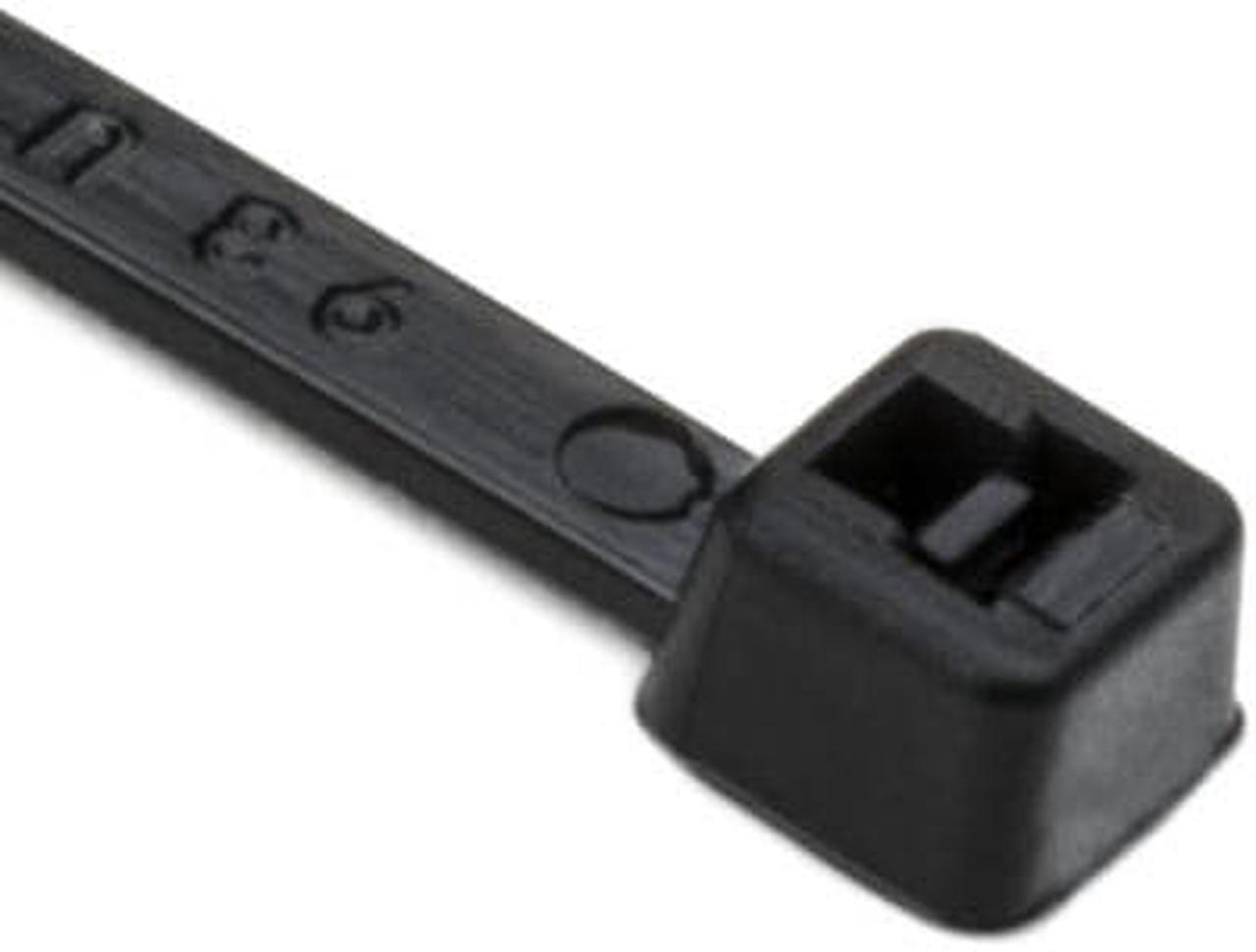 Alt view image 2 of 4 - HellermannTyton - Cable Tie,4" x 1/16", Black, 18 lb./ 1000 pk