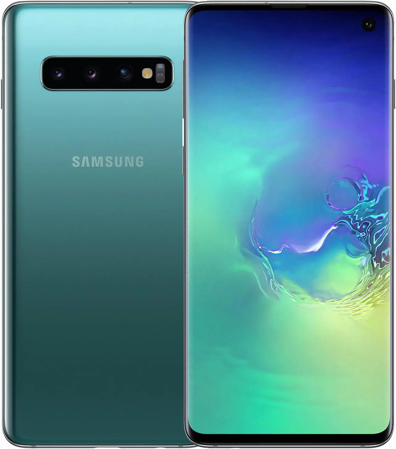 Main image of Samsung Galaxy S10 G973 128GB Unlocked GSM LTE Phone with Triple 12 MP + 12 MP + 16 MP Rear Camera - Prism Green (International Version)