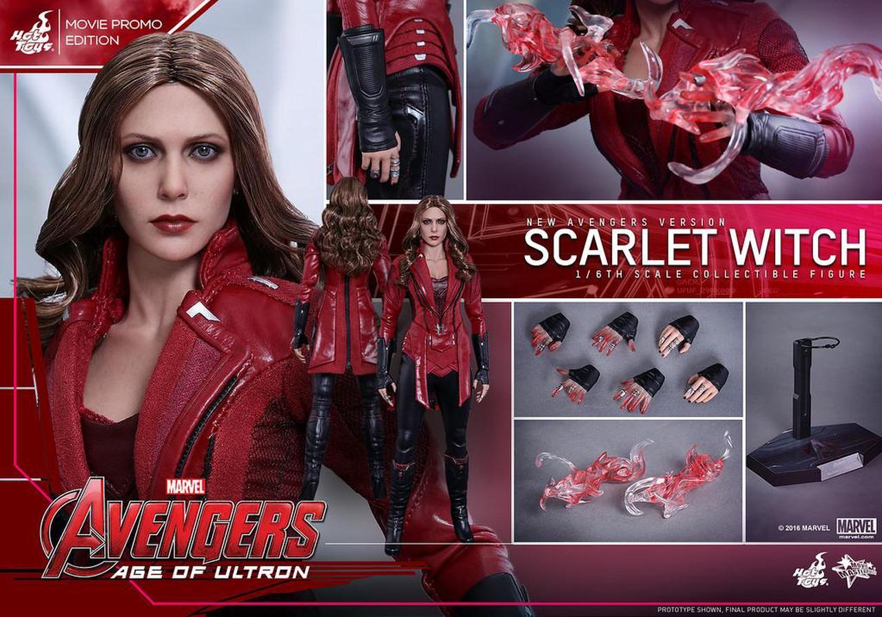 HOT TOYS 1/6 MARVEL AVENGERS MMS357 SCARLET WITCH MOVIE PROMO EDITION FIGURE