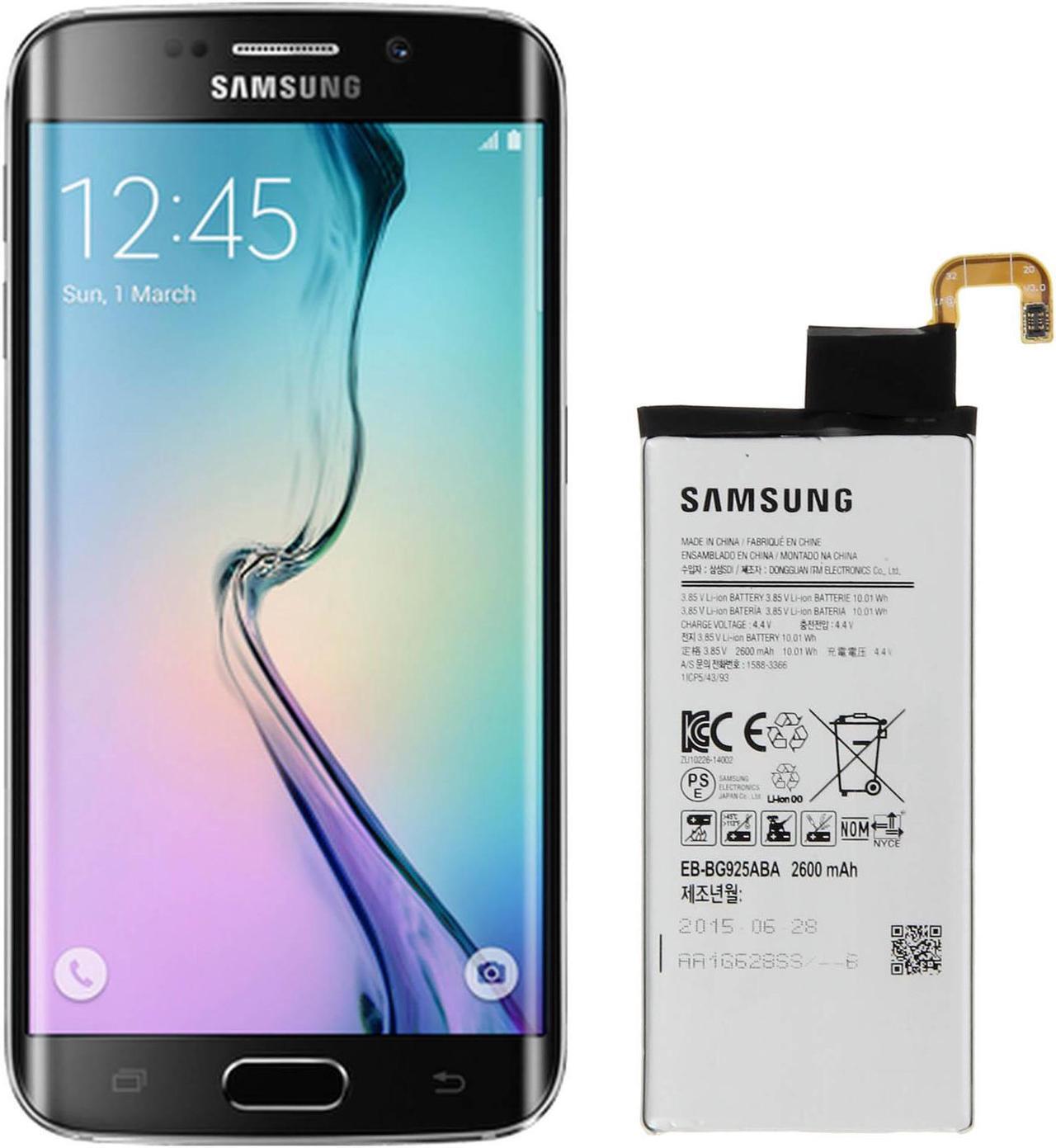 Alt view image 5 of 5 - Genuine OEM Original Samsung Galaxy S6 Edge Internal Battery EB-BG925ABE -2600mAh