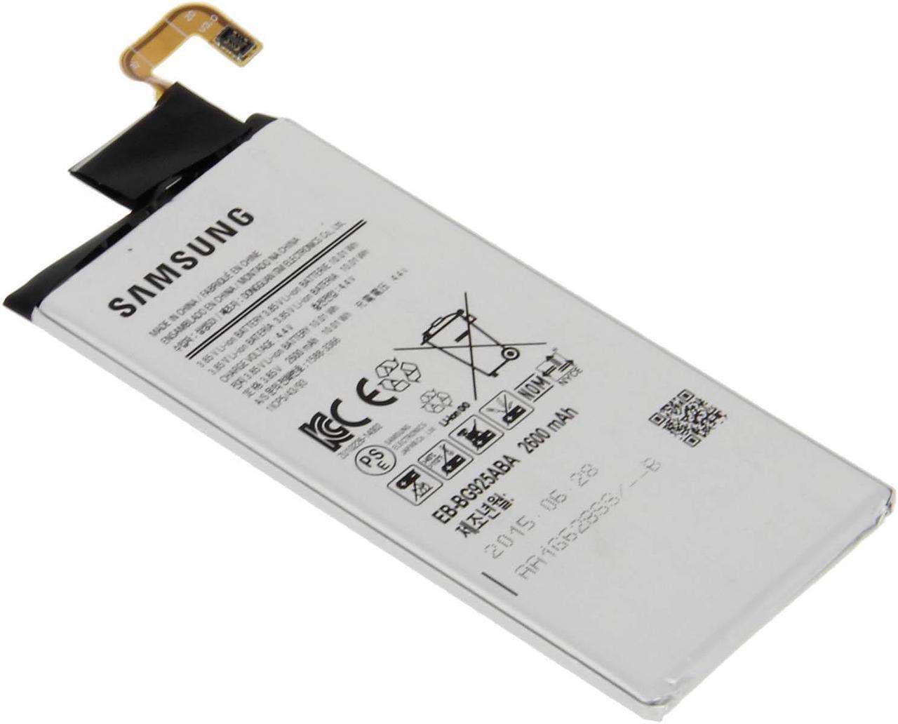 Alt view image 3 of 5 - Genuine OEM Original Samsung Galaxy S6 Edge Internal Battery EB-BG925ABE -2600mAh