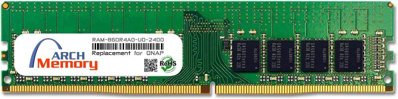 8GB RAM-8GDR4A0-UD-2400 DDR4-2400 PC4-19200 288-Pin UDIMM RAM Replacement Memory for QNAP