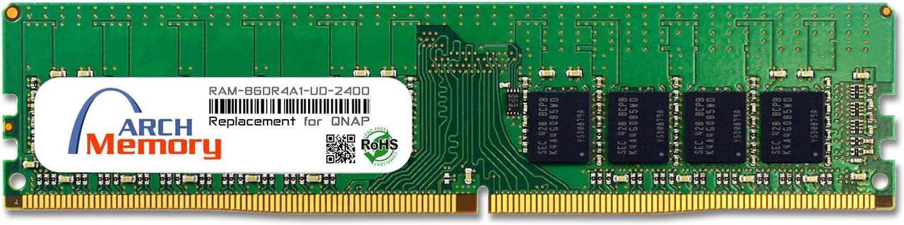 8GB RAM-8GDR4A1-UD-2400 DDR4-2400 PC4-19200 288-Pin UDIMM RAM Replacement Memory for QNAP