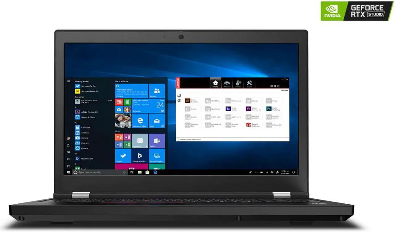 Main image of Lenovo ThinkPad P15 Laptop, 15.6" FHD IPS 500 nits, i7-10750H, Quadro T1000 4GB, 32GB, 1TB SSD, Win 10 Pro