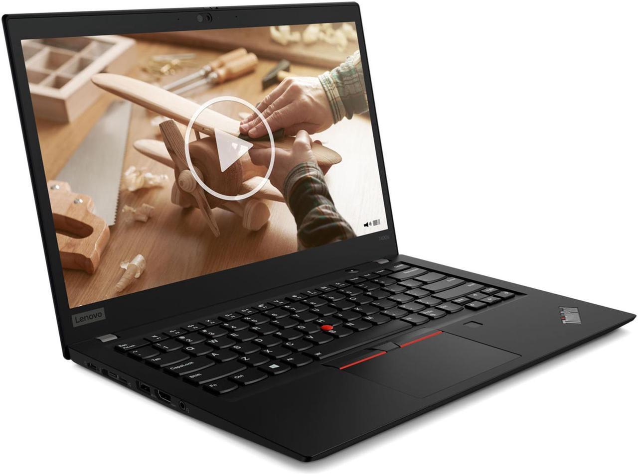 Main image of Lenovo ThinkPad T490S Laptop, 14.0" FHD IPS Touch  300 nits, i7-8665U,   UHD Graphics, 8GB, 512GB SSD, Win 10 Pro