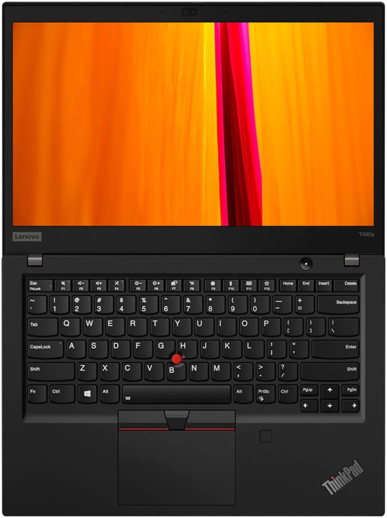 Alt view image 4 of 6 - Lenovo ThinkPad T490S Laptop, 14.0" FHD IPS Touch  300 nits, i7-8665U,   UHD Graphics, 8GB, 512GB SSD, Win 10 Pro