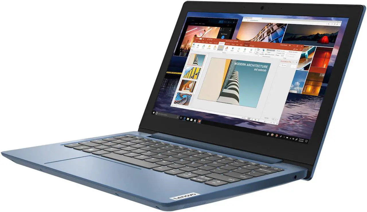 Alt view image 2 of 19 - Lenovo IdeaPad 1 Intel Laptop, 11.6" 250 nits, N4020, UHD Graphics 600, 4GB, 64GB eMMC, Win 10 Home S Mode