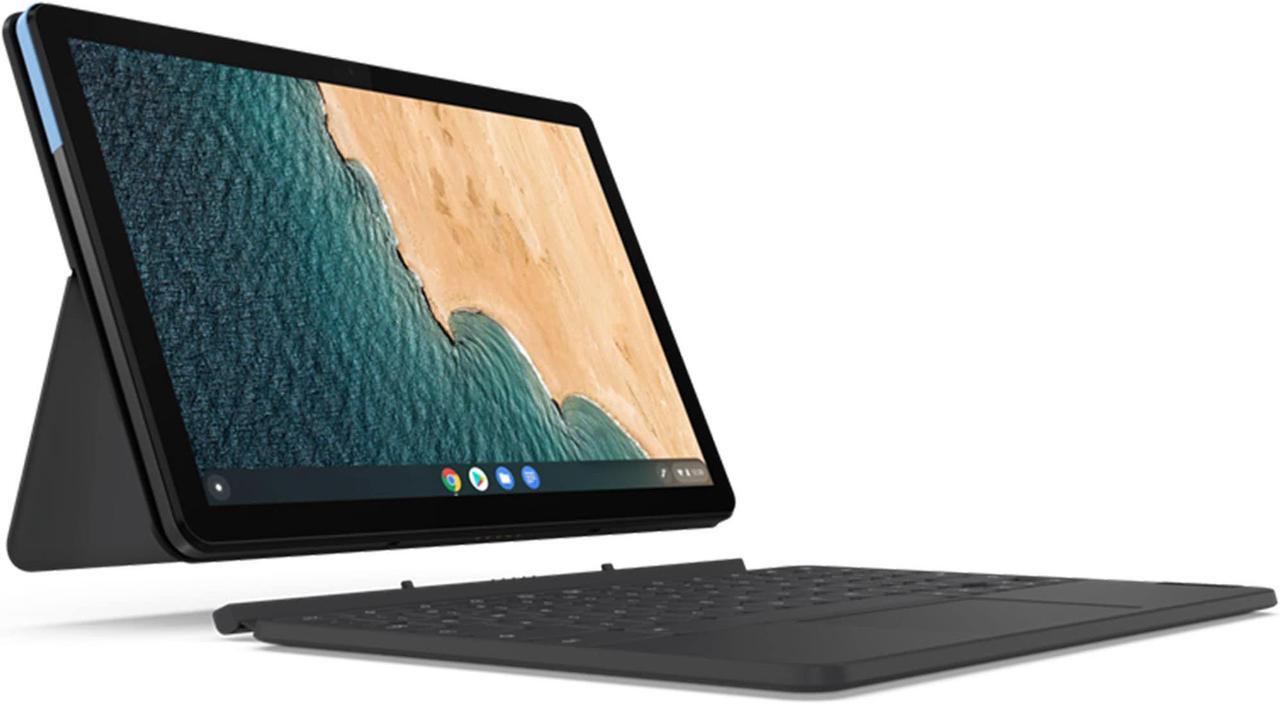 Alt view image 2 of 20 - Lenovo Chromebook Duet Laptop, 10.1" FHD IPS Touch  400 nits, MediaTek Helio P60T,  ARM Mali-G72 MP3 Graphics, 4GB, 64GB eMMC, Chrome Os