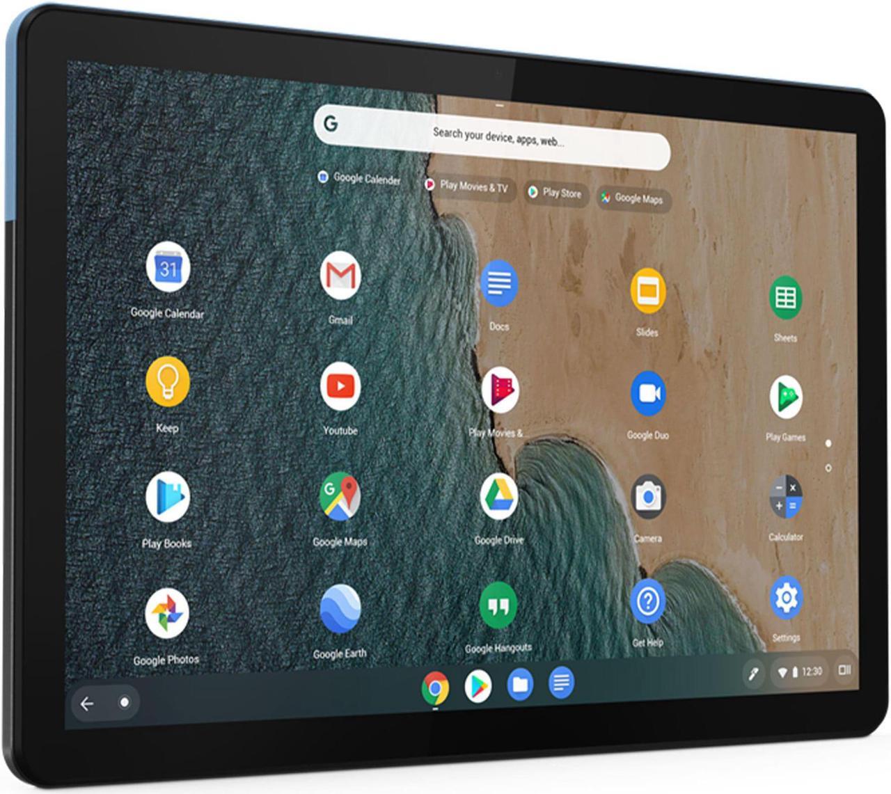 Main image of Lenovo Chromebook Duet Laptop, 10.1" FHD IPS Touch  400 nits, MediaTek Helio P60T,  ARM Mali-G72 MP3 Graphics, 4GB, 64GB eMMC, Chrome Os