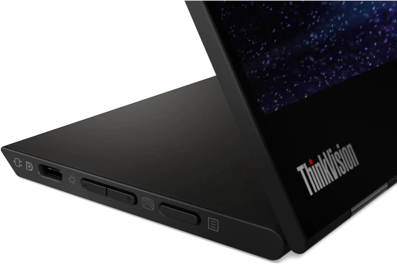 Alt view image 6 of 20 - Lenovo ThinkVision M14t 14" USB-C Mobile Monitor with Touch Screen