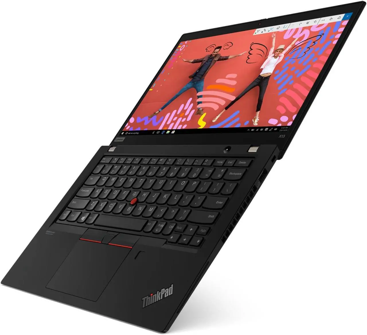 Alt view image 10 of 11 - Lenovo ThinkPad X13 Laptop, 13.3" FHD IPS  300 nits, i7-10510U,   UHD Graphics, 16GB, 512GB SSD, Win 10 Pro