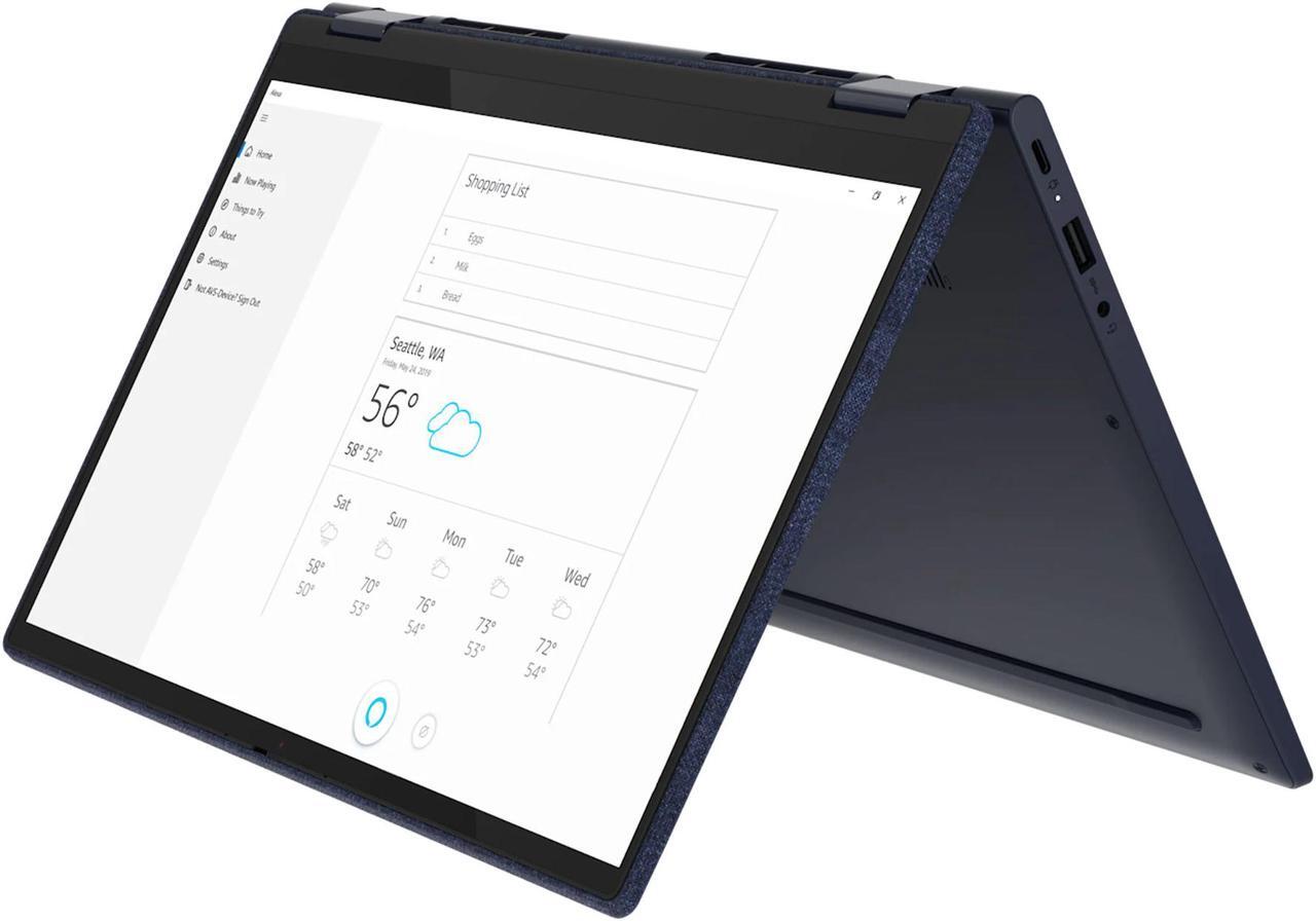 Alt view image 3 of 7 - Lenovo Yoga 6 13ARE05 82FN0001US AMD Ryzen 7 4000 Series 4700U (2.00 GHz) 8 GB Memory 512 GB PCIe SSD AMD Radeon Graphics 13.3" IPS Touchscreen Convertible 2-in-1 Laptop Windows 10 Home 64-bit