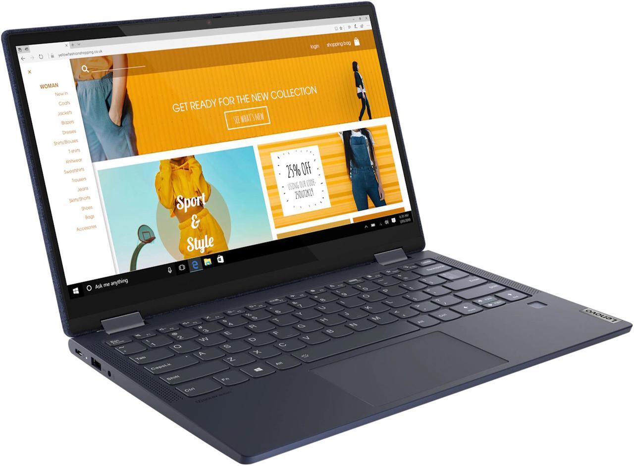 Alt view image 2 of 7 - Lenovo Yoga 6 13ARE05 82FN0001US AMD Ryzen 7 4000 Series 4700U (2.00 GHz) 8 GB Memory 512 GB PCIe SSD AMD Radeon Graphics 13.3" IPS Touchscreen Convertible 2-in-1 Laptop Windows 10 Home 64-bit