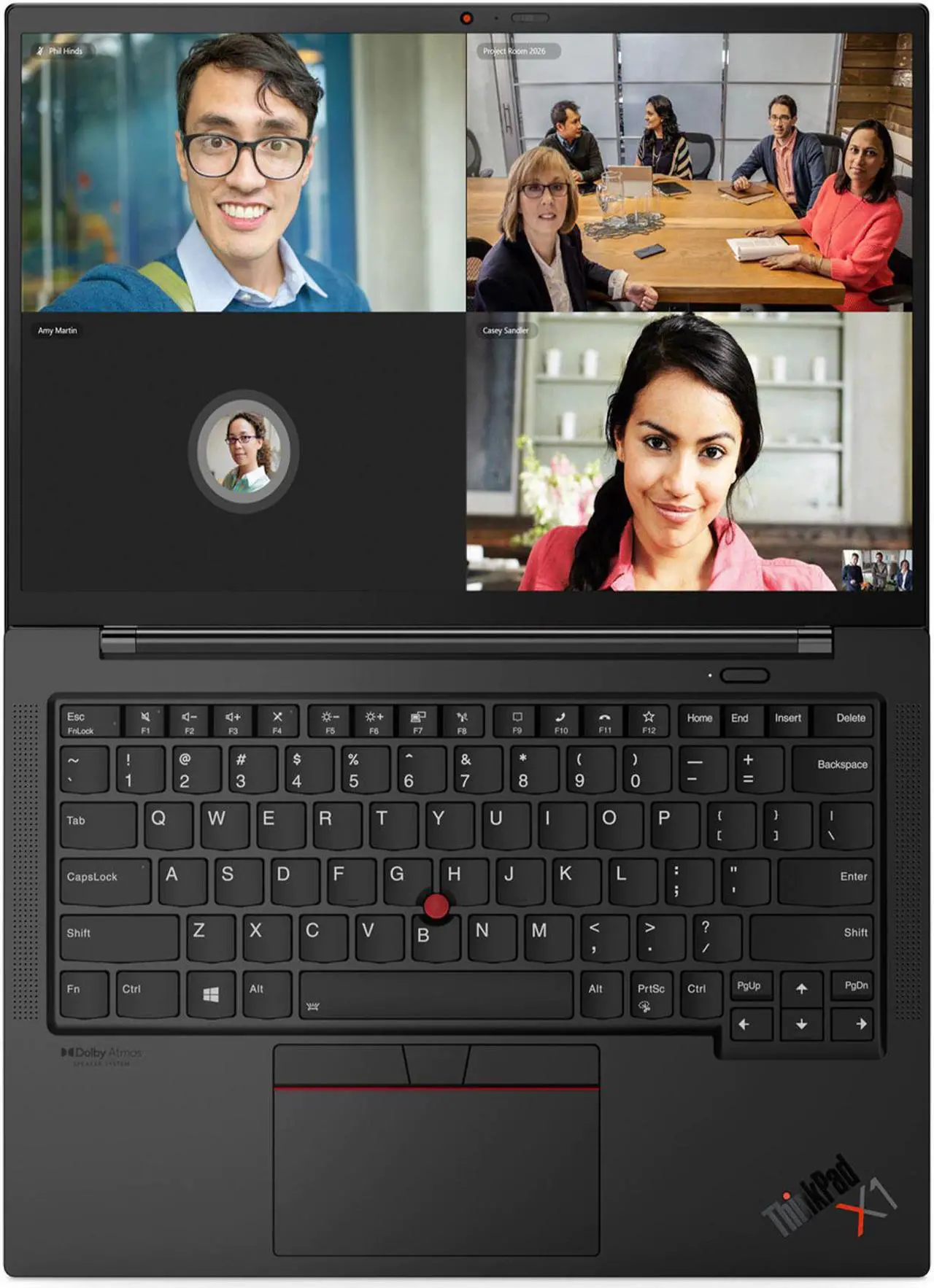 Alt view image 7 of 7 - Lenovo ThinkPad X1 Carbon Gen 9 Laptop, 14.0" FHD IPS 400 nits, i5-1135G7, Iris Xe Graphics, 16GB, 512GB SSD, Win 10 Pro