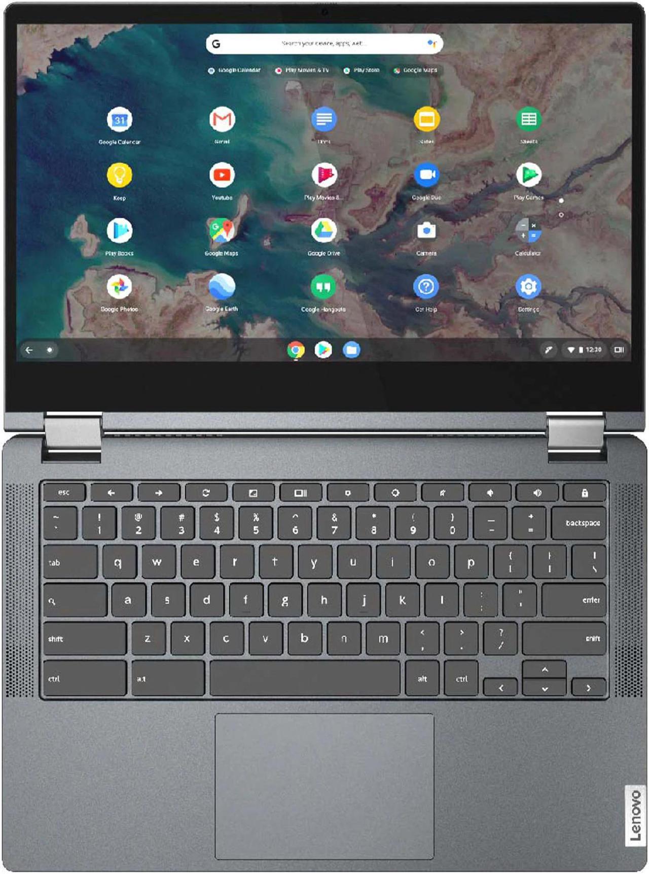 Alt view image 6 of 7 - Lenovo Chromebook Flex 5 Laptop, 13.3" FHD IPS Touch 250 nits, 5205U, UHD Graphics, 4GB, 64GB eMMC, Chrome Os