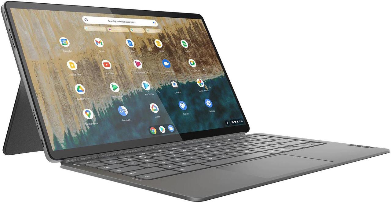 Alt view image 3 of 10 - Lenovo Chromebook Duet 5 Laptop, 13.3" FHD Narrow Bezel, Qualcomm Snapdragon SC7180, 4GB, 256GB