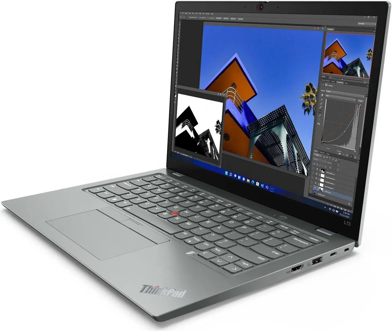Alt view image 3 of 7 - Lenovo ThinkPad L13 Gen 3 AMD Laptop, 13.3" IPS LED , Ryzen 5 PRO 5675U, AMD Radeon , 8GB, 512GB, One YR Onsite Warranty