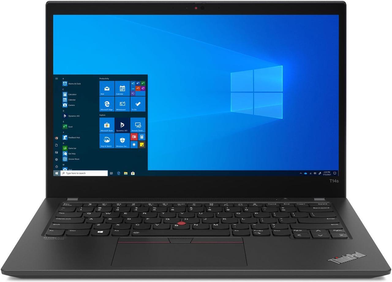 Main image of Lenovo ThinkPad T14s Gen 2 Intel Laptop, 14" FHD IPS Touch LED , i7-1165G7, Iris Xe, 16GB, 1TB, Win 11 Pro, Three YR Premier Warranty