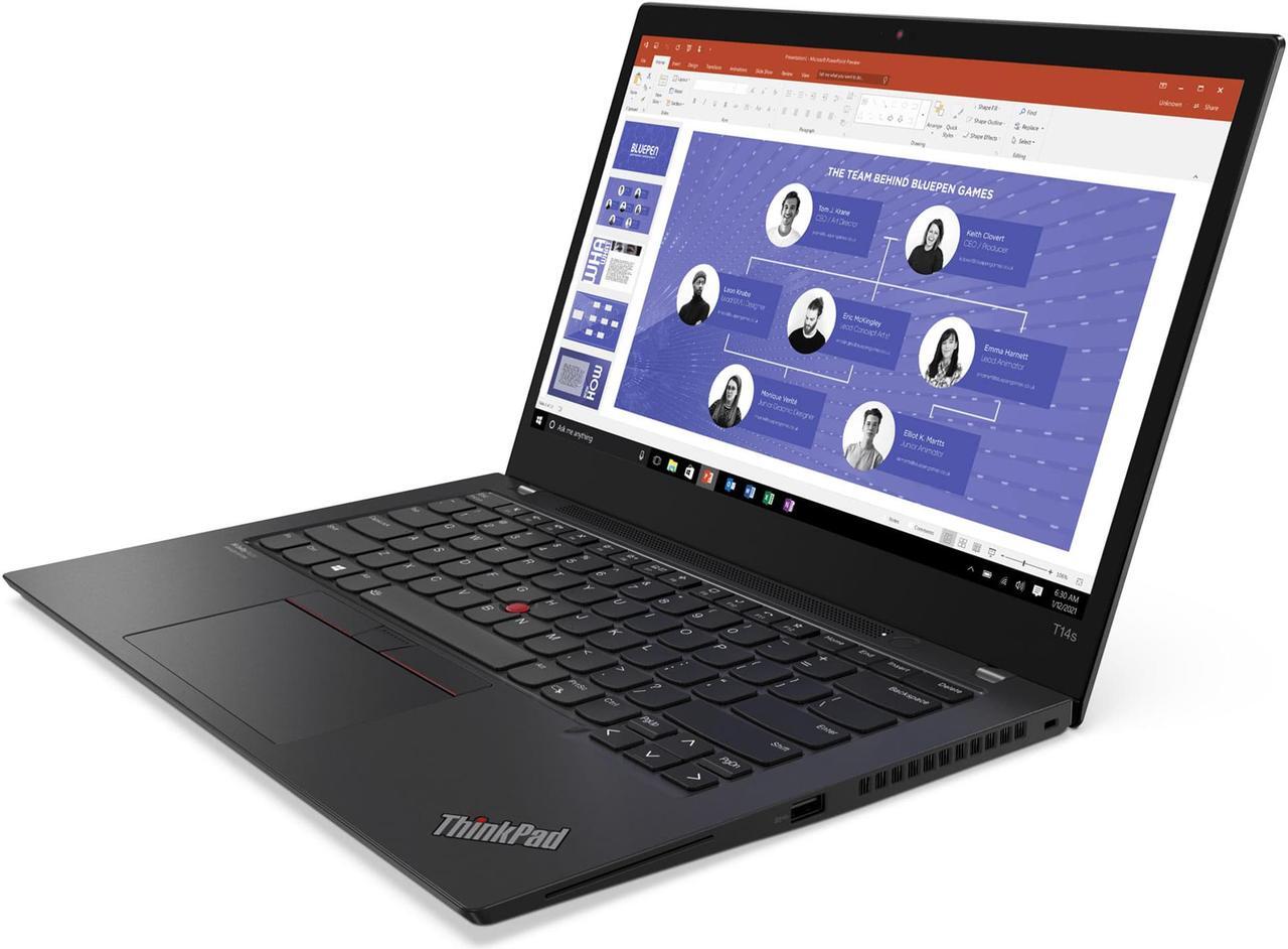 Alt view image 3 of 7 - Lenovo ThinkPad T14s Gen 2 Intel Laptop, 14" FHD IPS Touch LED , i7-1165G7, Iris Xe, 16GB, 1TB, Win 11 Pro, Three YR Premier Warranty