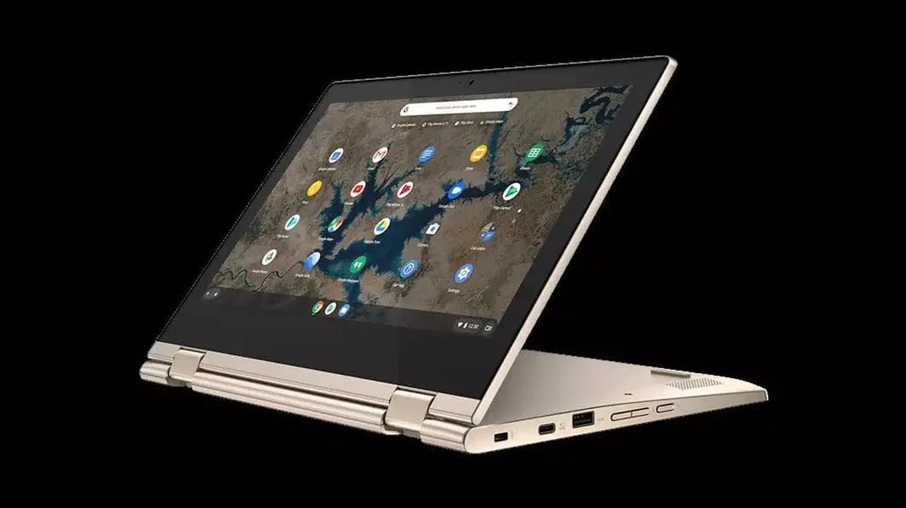 Alt view image 15 of 16 - Lenovo Chromebook Flex 3 11.6" Touchscreen Laptop, Intel Celeron N4020, 4GB RAM, 32GB eMMC HD, Chrome OS, Abyss Blue, 82BB0009US Notebook PC Tablet