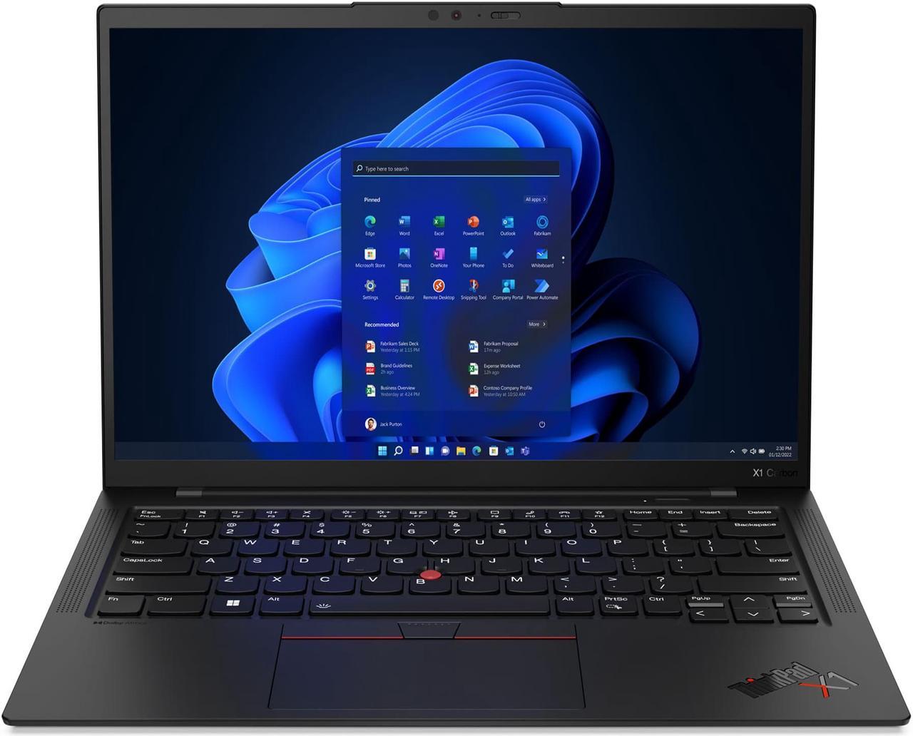 Lenovo ThinkPad X1 Carbon Gen 11 Intel Laptop, 14" I60Hz  LED Backlight, vPro®,  Iris Xe, 32GB, 512GB, Win 11 Pro, One YR Onsite Warranty