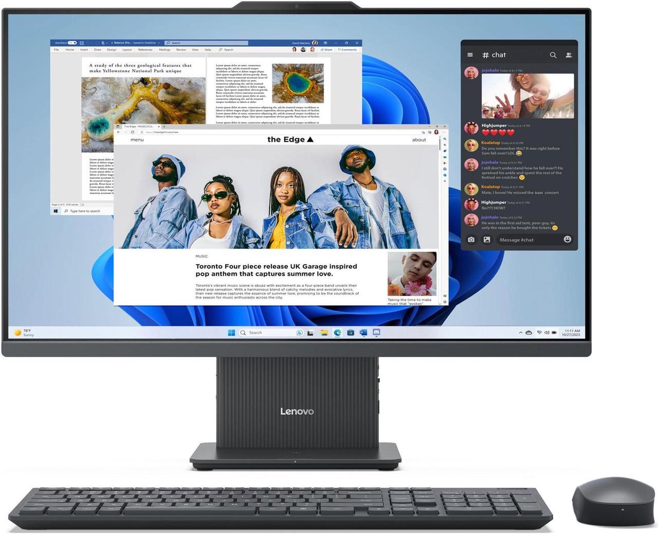 Lenovo IdeaCentre AIO I Intel Desktop, 27" IPS  14ms, 13th Generation Intel Core i5-13420H, 16GB, 512GB SSD