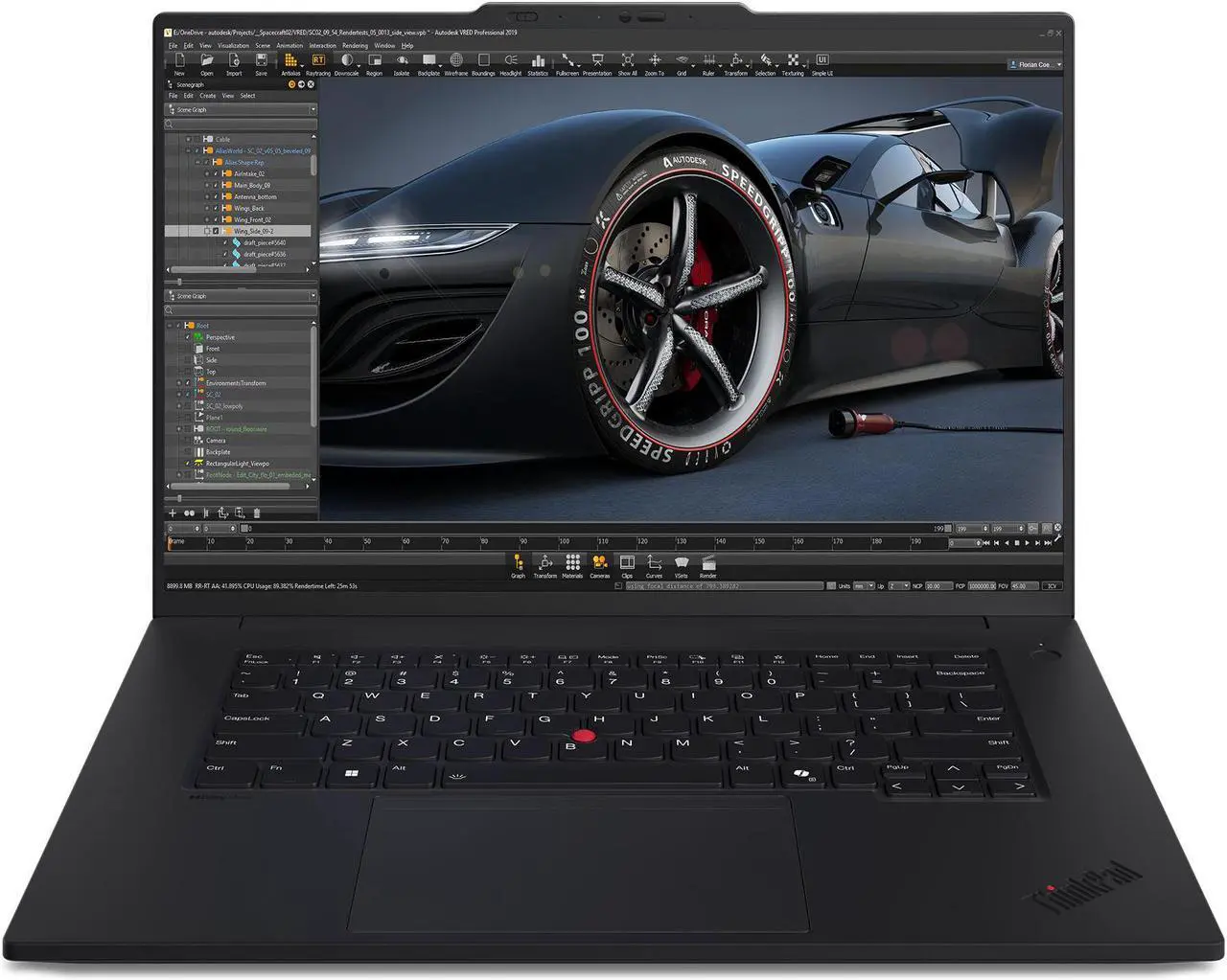 Main image of Lenovo ThinkPad P1 Gen 7 Intel Laptop, 16" IPS 165Hz,165H,32GB, RTX 3000 Ada Generation GPU 8GB GDDR6, 1TB SSD,Intel Wifi,Win 11 Pro