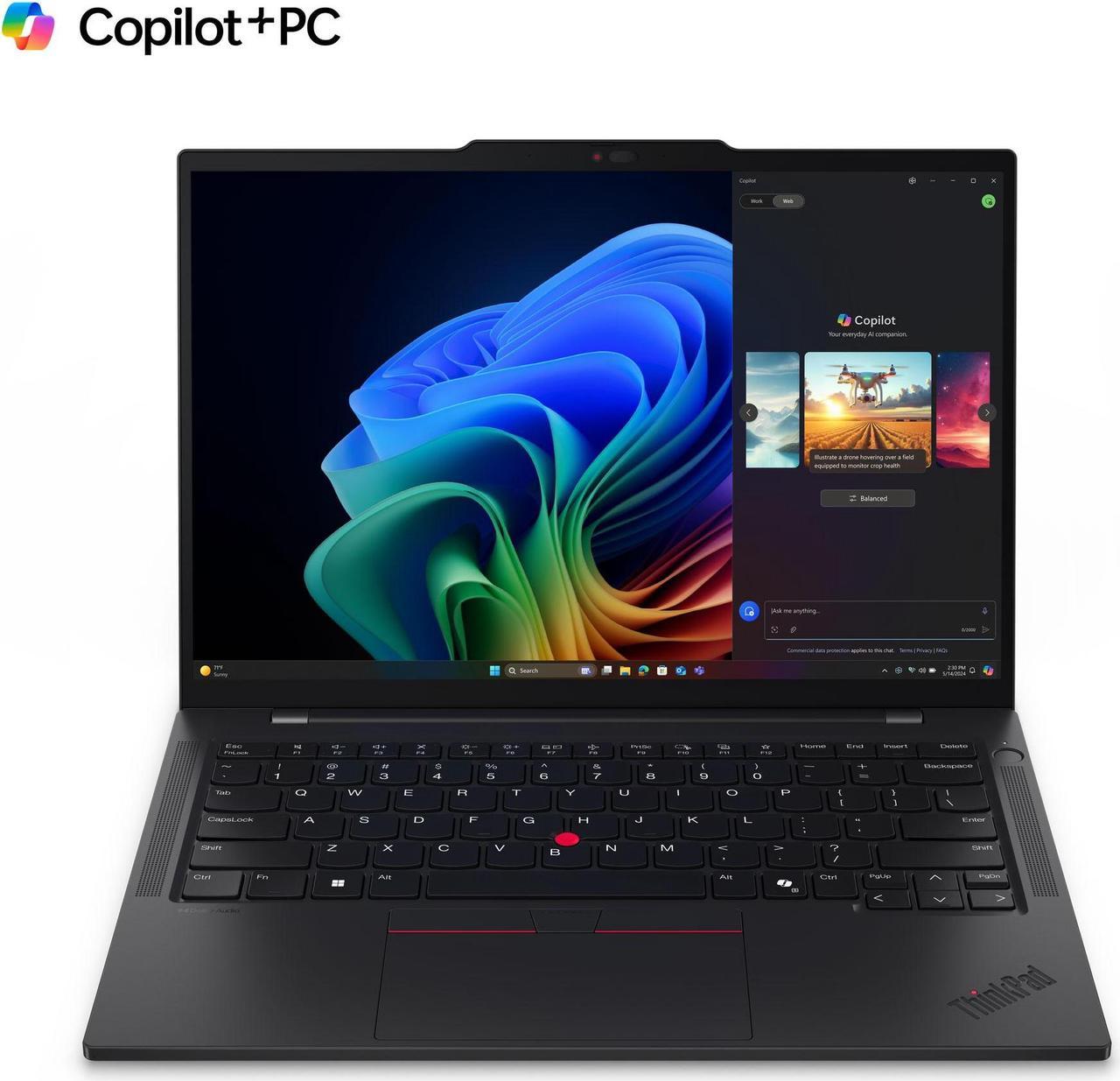 Lenovo ThinkPad T14s Gen 6 Snapdragon Laptop, 14" IPS  Low Power, Snapdragon X Elite X1E-78-100, 32GB, 1TB SSD