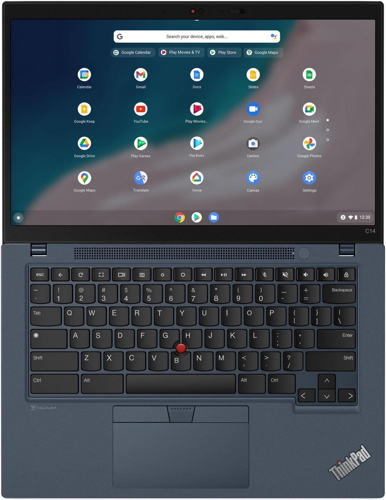 Alt view image 6 of 7 - Lenovo ThinkPad C14 Chromebook Intel Laptop, 14" FHD IPS, Intel Core i7-1265U vPro, Iris Xe Graphics , 16GB, 256GB SSD