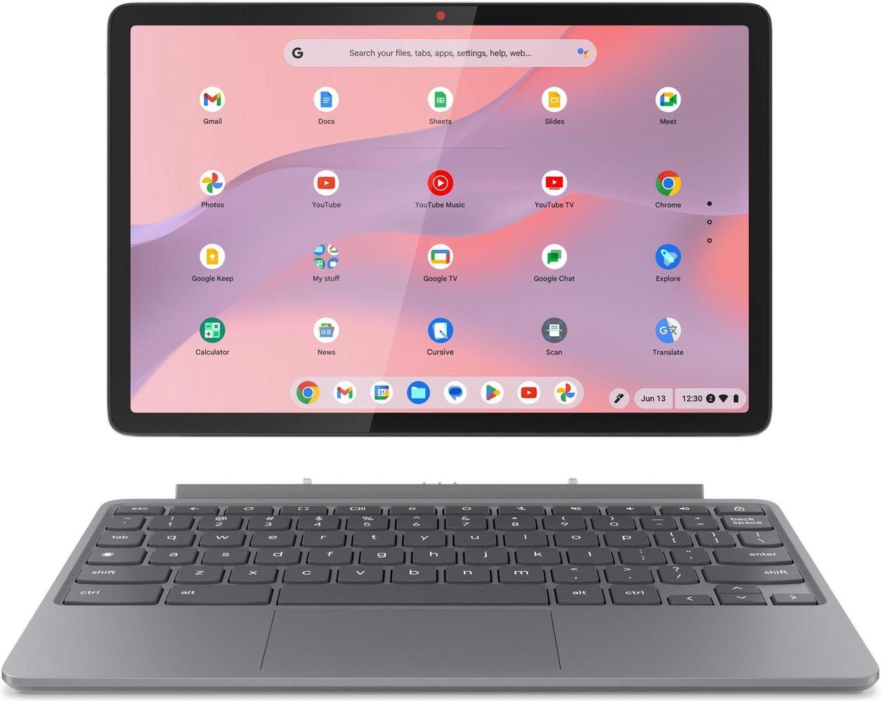 Lenovo Chromebook Duet Gen 9 Laptop, 10.95" IPS  Glass, MediaTek Kompanio 838, 8GB, 128GB eMMC