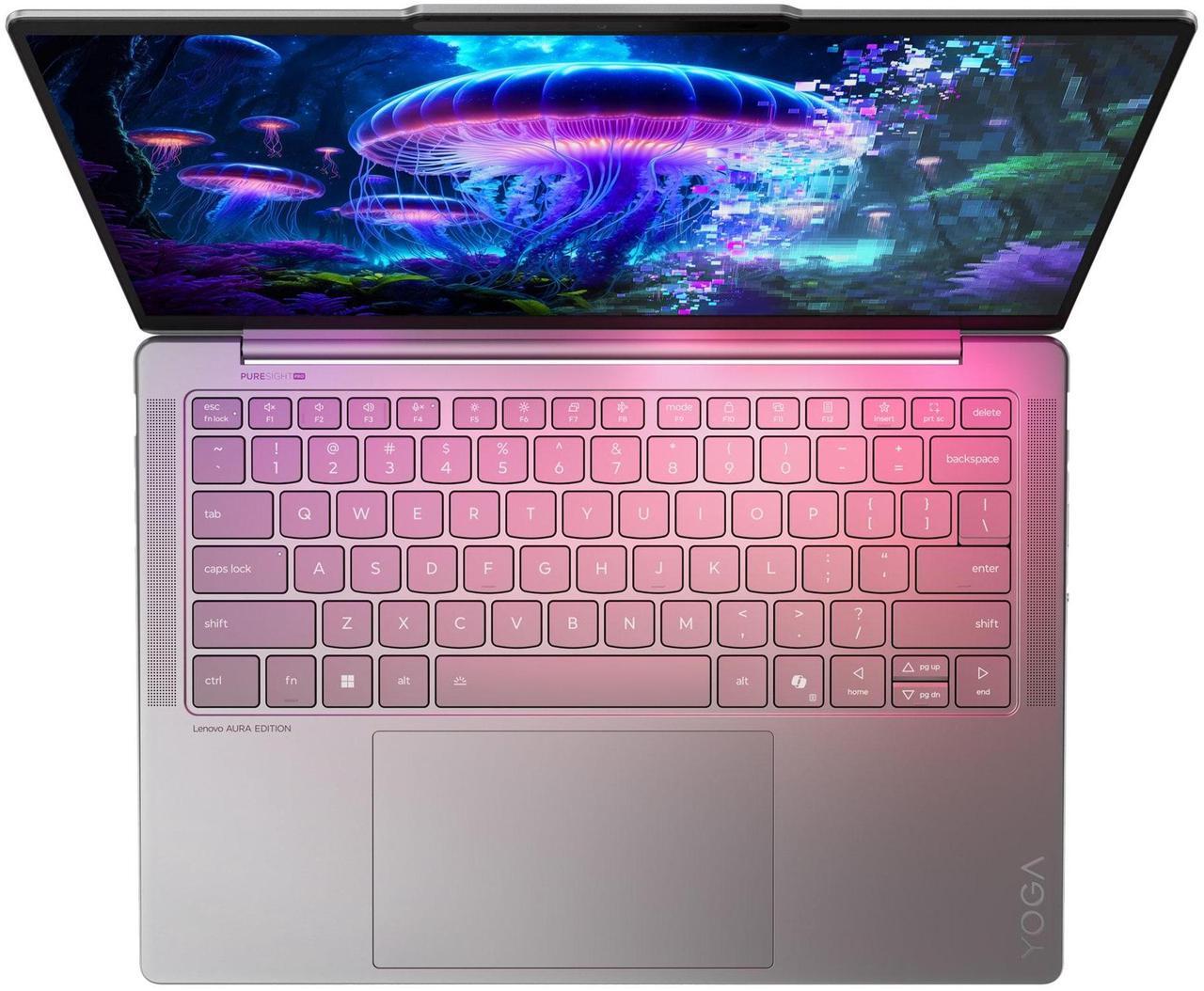 Alt view image 6 of 7 - Lenovo Slim 7i Aura Edition Laptop, 14" Glass,Intel Core Ultra 7 258V,32GB, Arc Graphics 140V, 1TB SSD,Win 11 Pro