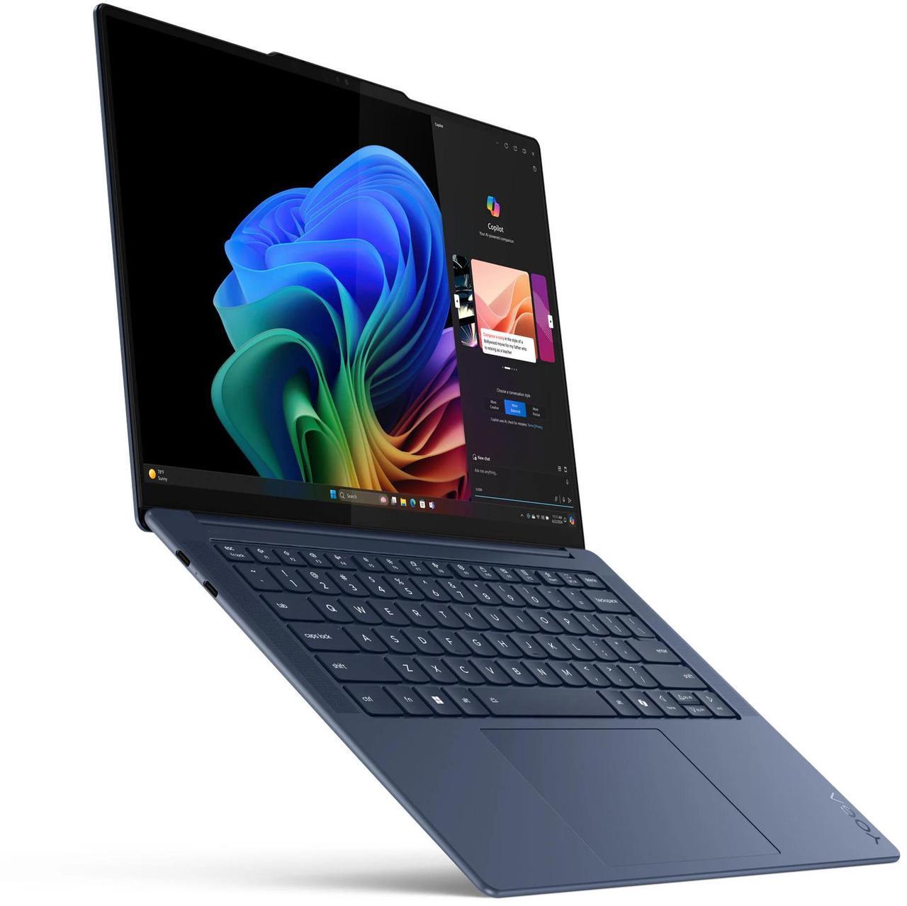 Alt view image 2 of 7 - Lenovo Yoga Slim 7x Laptop, 14.5" Glass,Snapdragon X Elite X1E-78-100,32GB, Qualcomm Adreno GPU, 1TB SSD,Win 11 Pro Arm