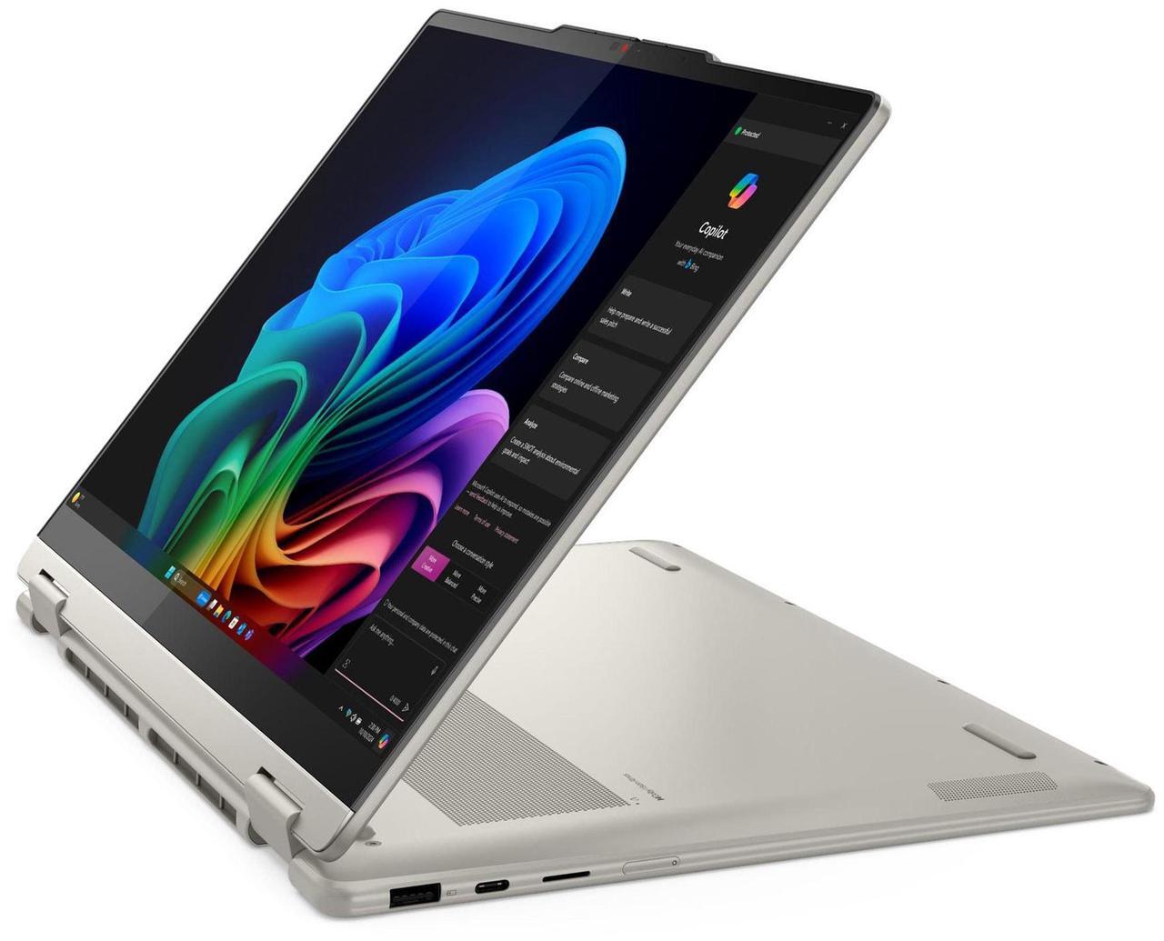 Alt view image 3 of 7 - Lenovo Yoga 7 2-in-1 Laptop, 14"  Glass,Ryzen AI 7 350,16GB, AMD Radeon 860M, 1TB SSD,Win 11 Pro