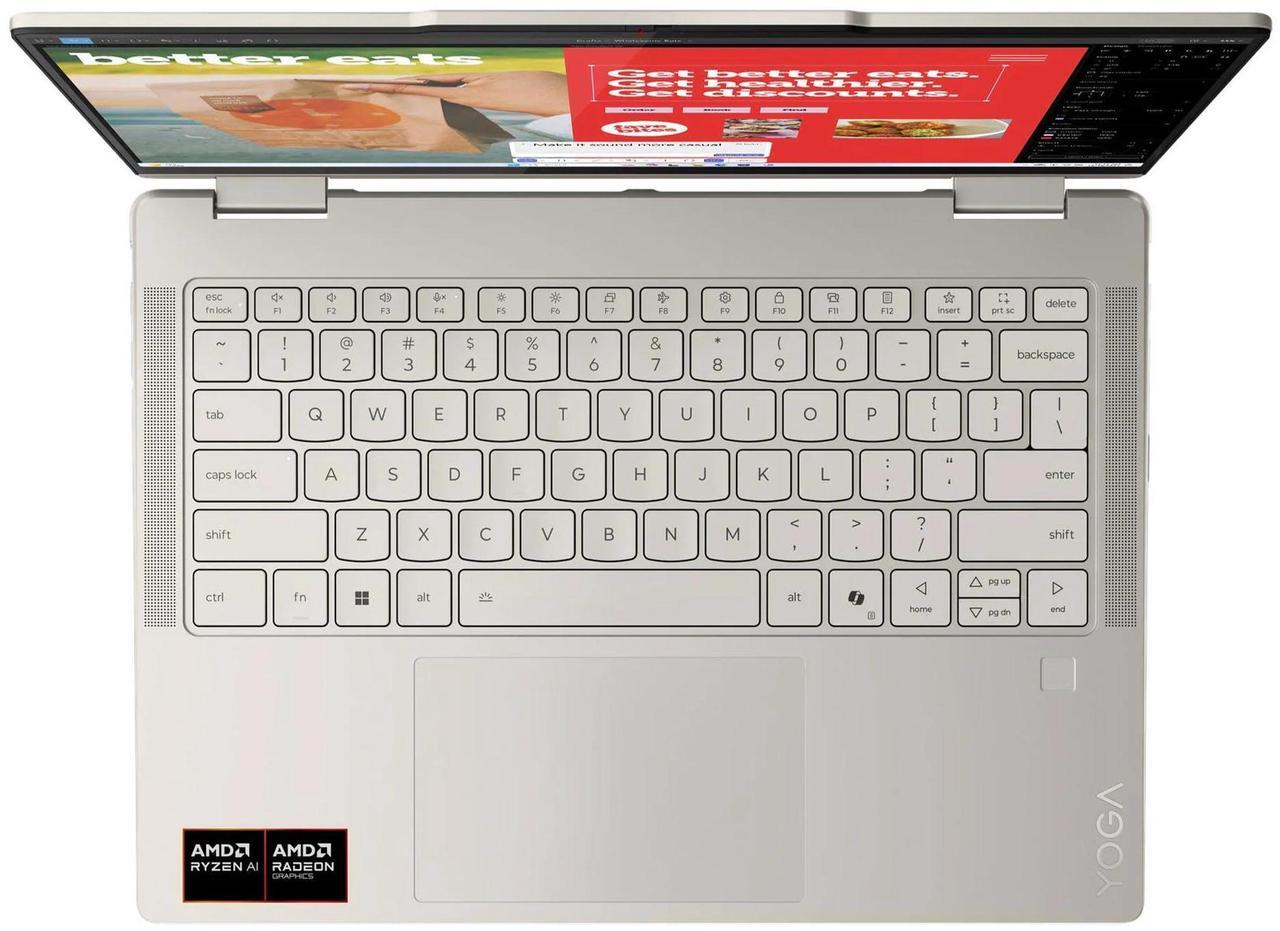 Alt view image 5 of 7 - Lenovo Yoga 7 2-in-1 Laptop, 14"  Glass,Ryzen AI 7 350,16GB, AMD Radeon 860M, 1TB SSD,Win 11 Pro