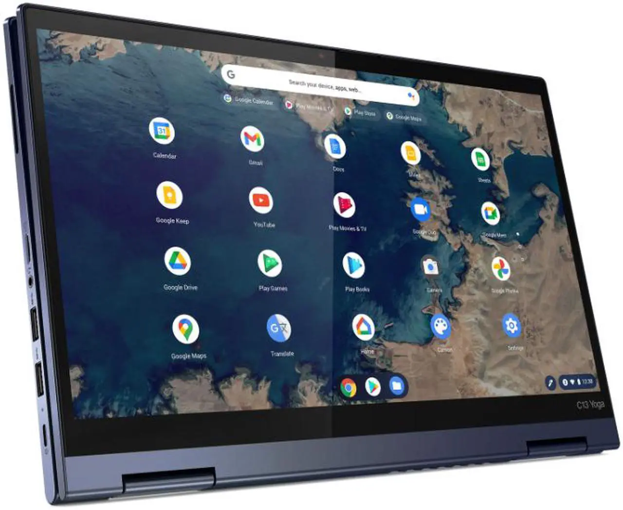 Alt view image 3 of 8 - Lenovo ThinkPad C13 Yoga Chromebook Laptop, 13.3" FHD IPS Touch  300 nits, Ryzen 7 3700C,  AMD Radeon Graphics, 16GB, 256GB SSD, Chrome Os