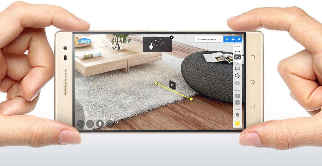 Alt view image 11 of 18 - Lenovo Phab 2 Pro Unlocked Android Smartphone - Cellphone with Tango for Augmented Reality, 64 GB Grey (U.S. Warranty) Smart Phone Cell ZA1H0003US