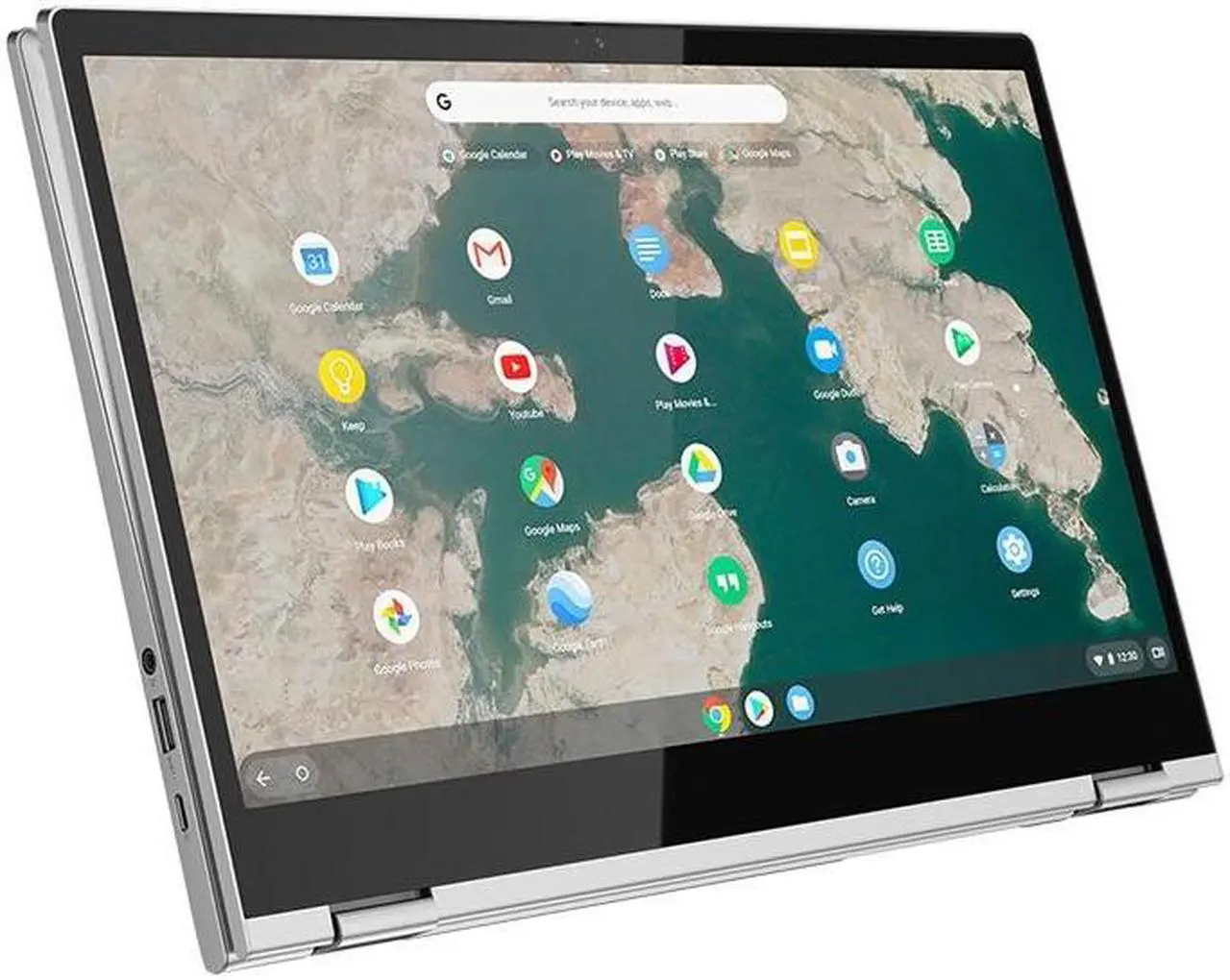 Alt view image 12 of 20 - Lenovo Chromebook C340-15 81T90003US 15.6" Touchscreen Chromebook - 1920 x 1080 - Pentium Gold 4417U - 4 GB RAM - 32 GB Flash Memory