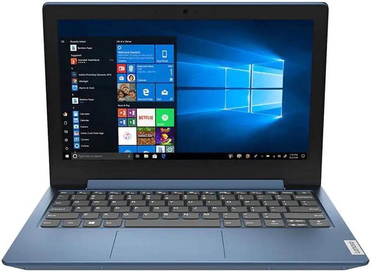 Alt view image 6 of 19 - Lenovo IdeaPad 1 Intel Laptop, 11.6" 250 nits, N4020, UHD Graphics 600, 4GB, 64GB eMMC, Win 10 Home S Mode