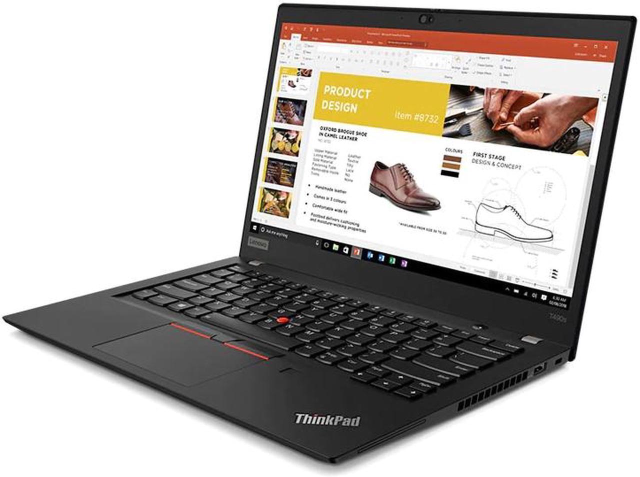 Alt view image 6 of 6 - Lenovo ThinkPad T490S Laptop, 14.0" FHD IPS Touch  300 nits, i7-8665U,   UHD Graphics, 8GB, 512GB SSD, Win 10 Pro