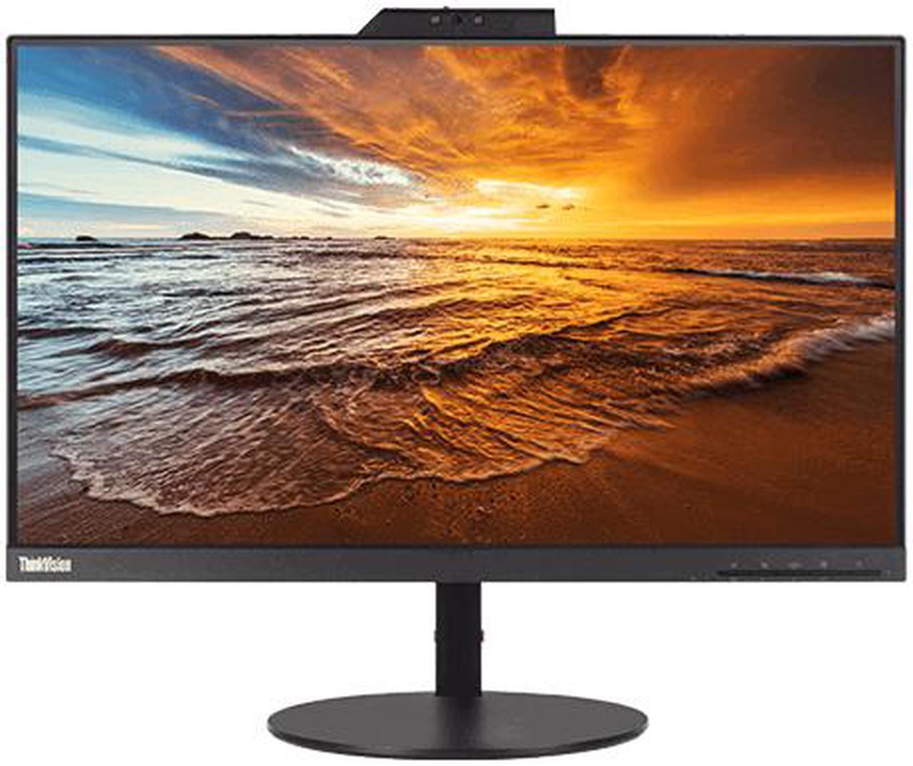 Lenovo ThinkVision T22v-10 22" (21.5" Viewable) Full HD 1920 x 1080P 60Hz, 4ms IPS Monitor with Built-in Speakers, Webcam and Height Adjustable Tilt, Pivot, Swivel