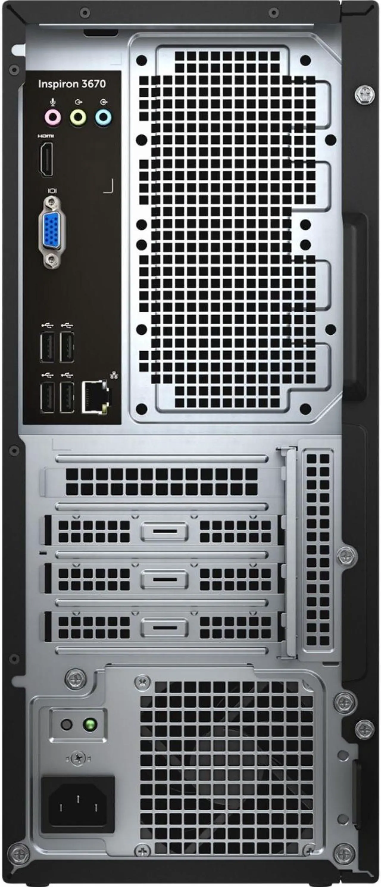 Alt view image 3 of 4 - Dell Inspiron 3670 Intel Core i7-8700 X6 3.2GHz 12GB 1TB Win10, Black