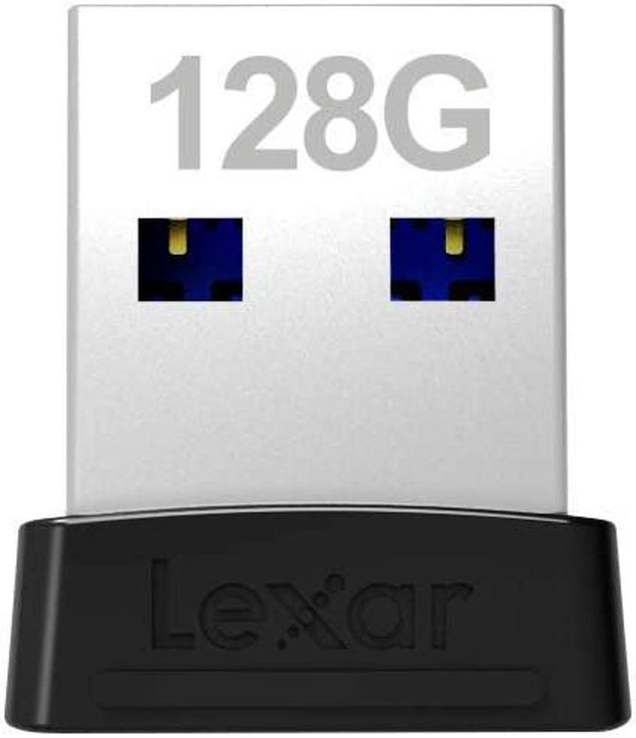 Main image of Lexar LJDS47-128ABBK MAH 128GB USB 3.1 Flash Drive r250MB/s Lexar JumpDrive S47 Low Profile Black/Silver
