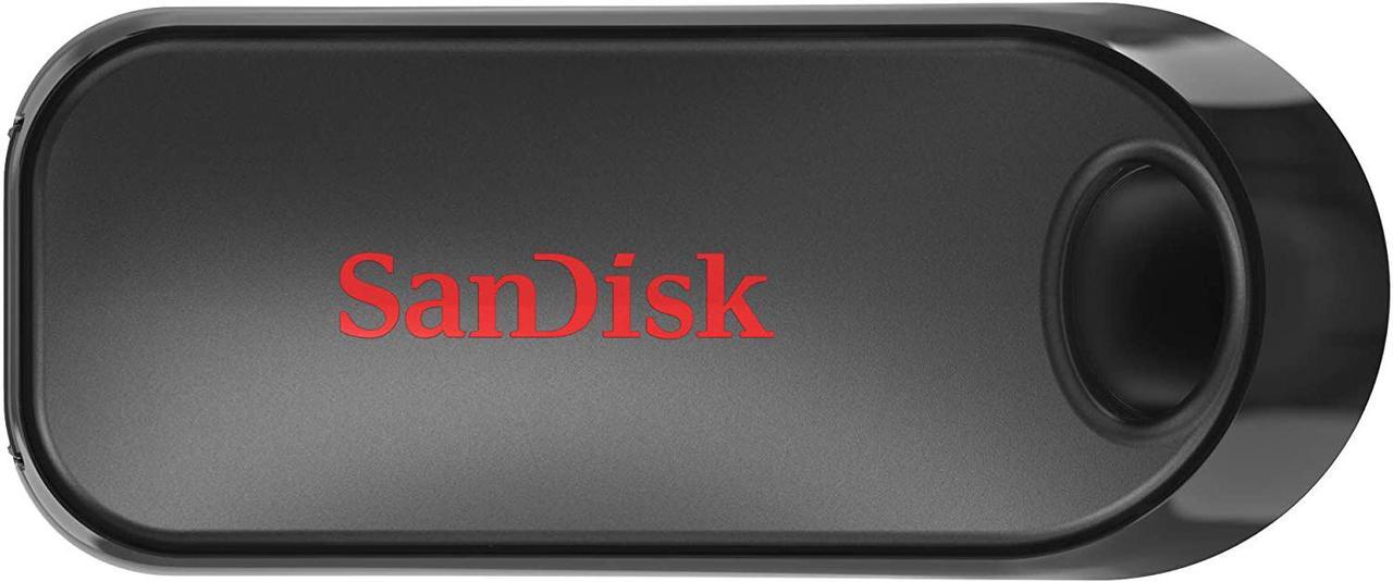 Alt view image 3 of 8 - SanDisk SDCZ62-064G-G35 CLT 64GB USB 2.0 Flash Drive Cruzer Snap Retractable Slider Black and Red